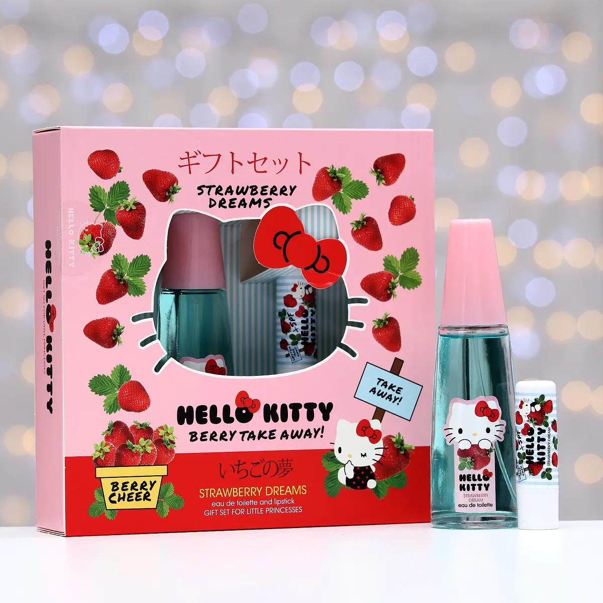 Подарочный набор косметики подарочный hello kitty, strawberry dreams