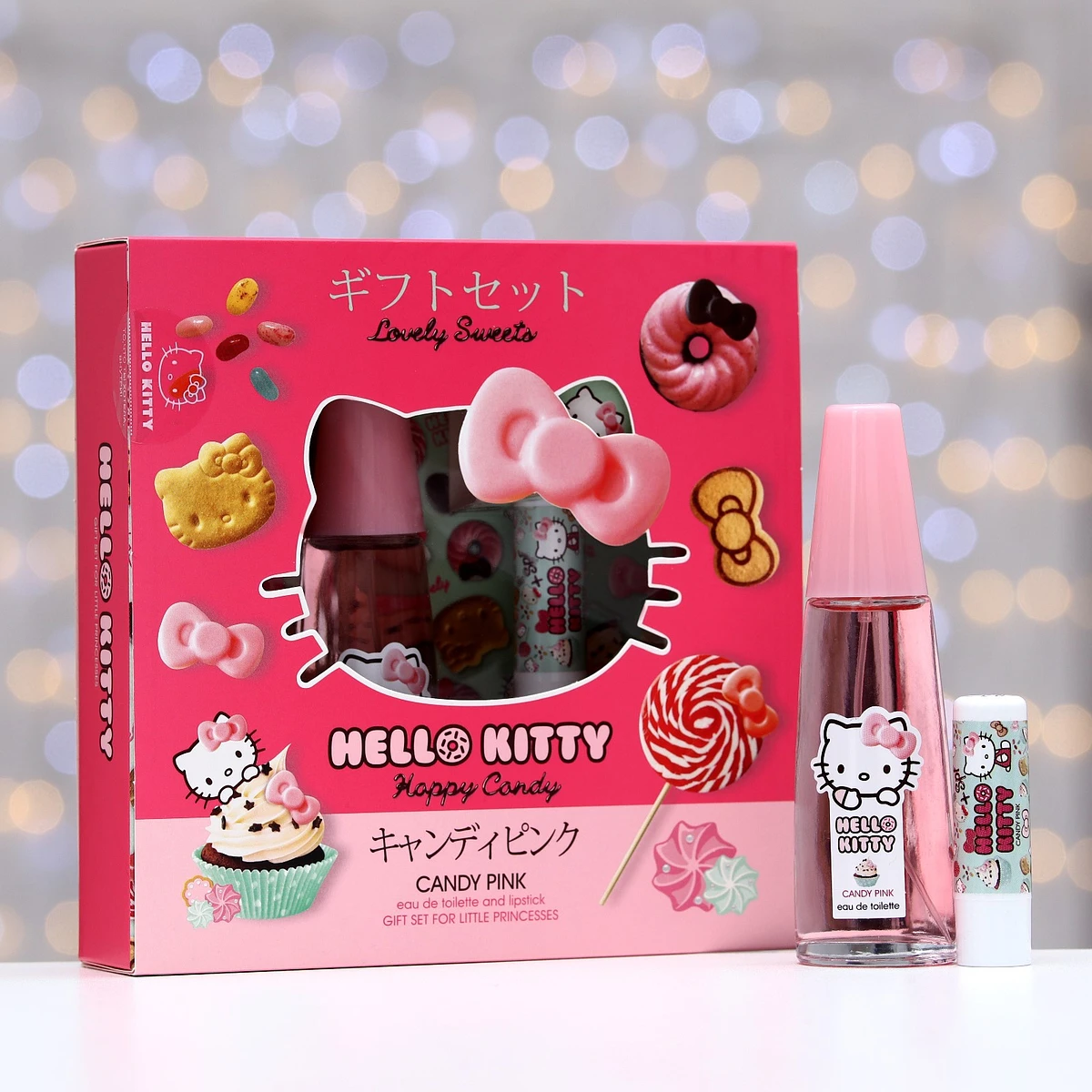 Подарочный набор косметики подарочный hello kitty, candy pink
